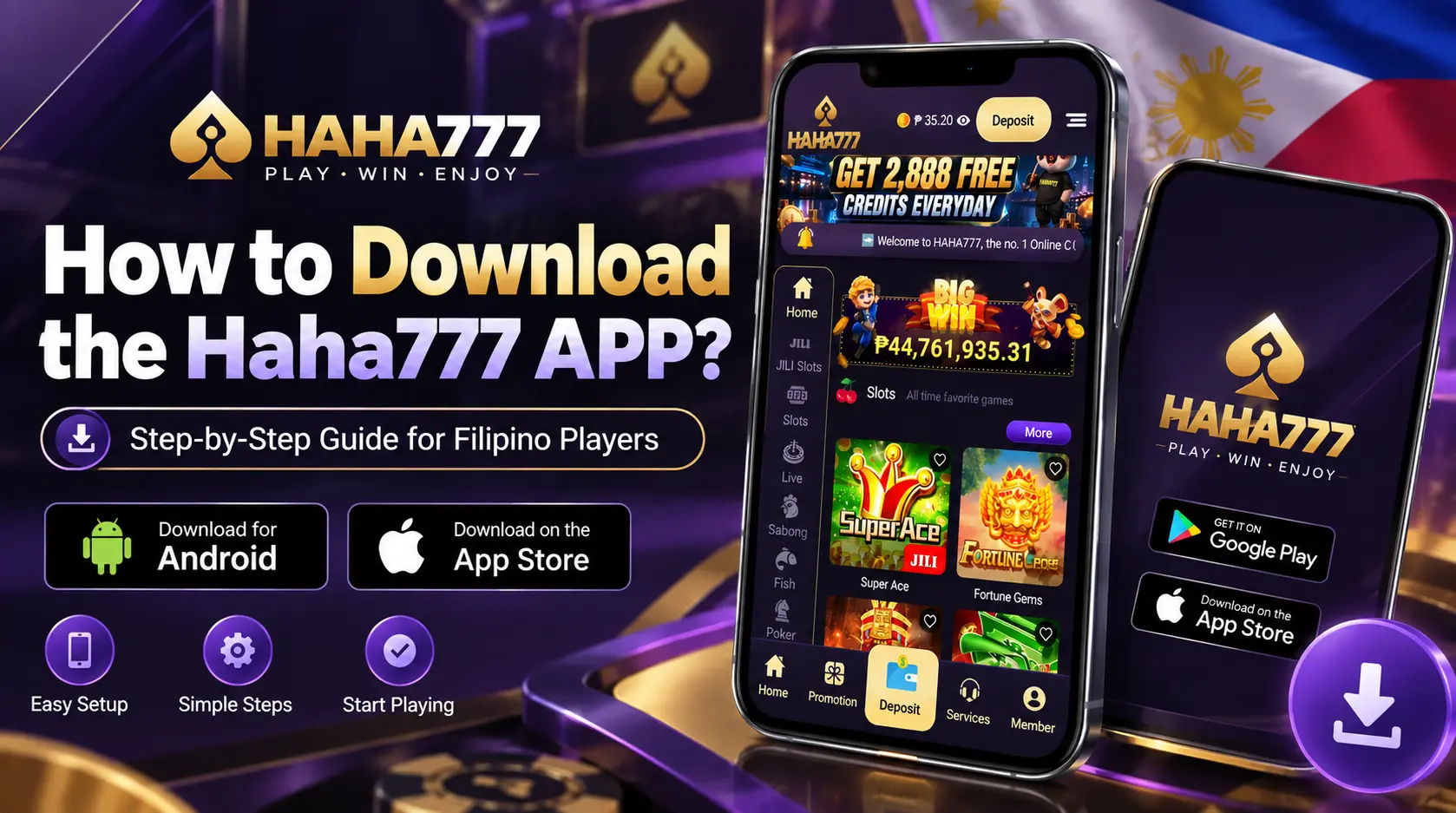 How to Download the HAHA777 APP