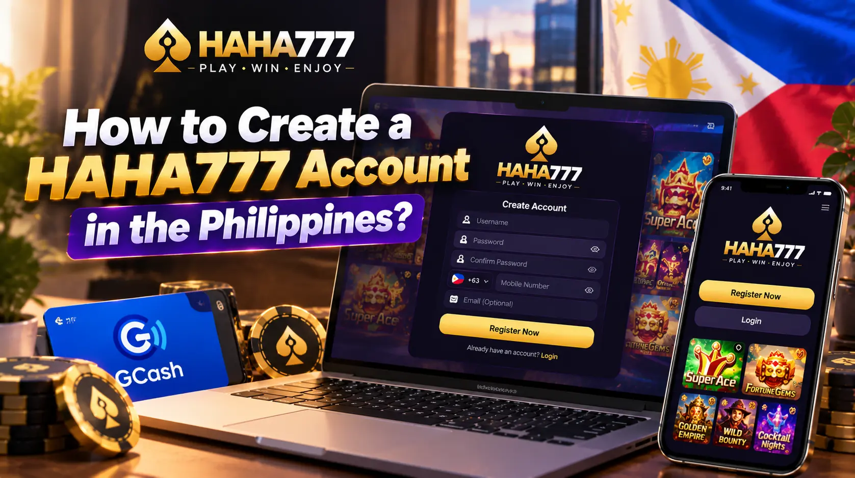 How to Create a HAHA777 Account