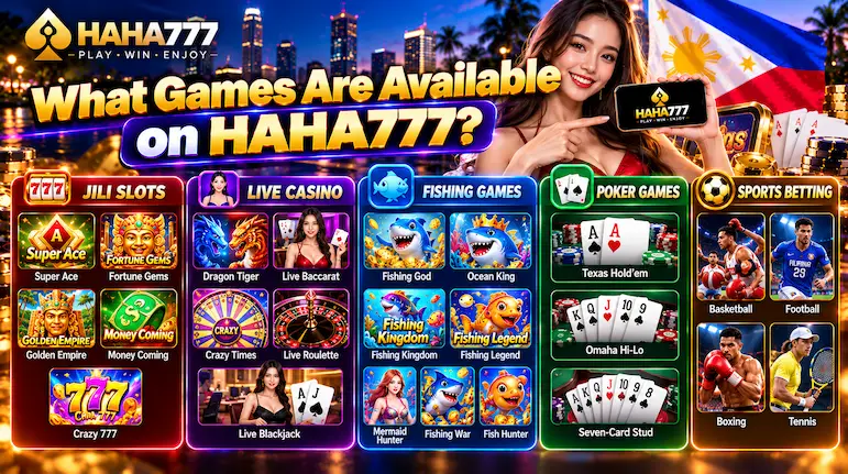 What Games Are Available on HAHA777